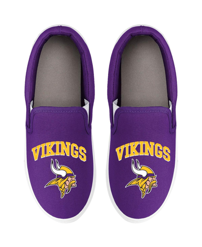 Foco Women's  Minnesota Vikings Big Logo Slip-on Purple Trainers