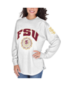 PRESSBOX WOMEN'S WHITE FLORIDA STATE SEMINOLES EDITH LONG SLEEVE T-SHIRT