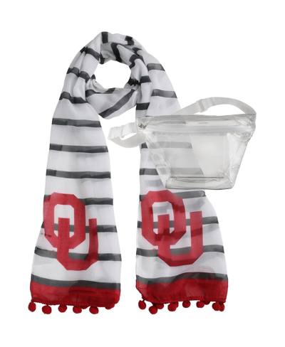 Emerson Street Clothing Co. Women's Oklahoma Sooners Fanny Pack Scarf Set In Multi