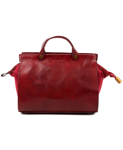 Old Trend Women's Genuine Leather Out West Satchel Bag In Burgundy