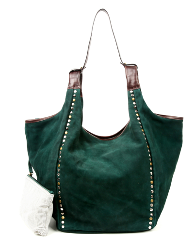 Old Trend Women's Genuine Leather Rose Valley Hobo Bag In Kale