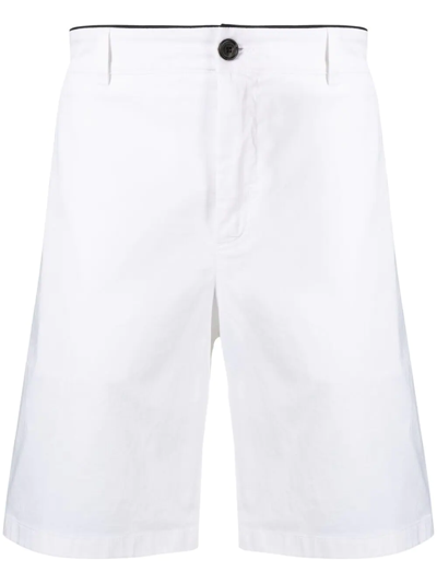 Department Five Logo Patch Bermuda Shorts In White