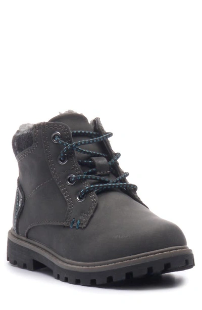 Dr. Scholl's Kids' Hey Buddy Faux Shearling Lined Boot In Charcoal