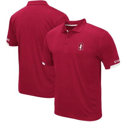 Colosseum Men's  Cardinal Stanford Cardinal Logo Santry Polo Shirt