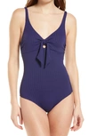 MELISSA ODABASH LISBON KNOTTED ONE-PIECE SWIMSIUT