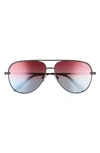 QUAY HIGH KEY 62MM AVIATOR GLASSES