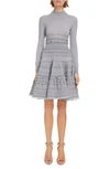 Alaïa Edition 2007 Wool Crinoline Long Sleeve Sweater Dress In Gris