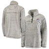 G-iii 4her By Carl Banks Women's  Gray Colorado Avalanche Sherpa Quarter-zip Pullover Jacket In Gray