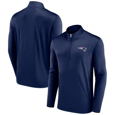 Fanatics Branded Navy New England Patriots Underdog Quarter-zip Jacket