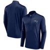 Fanatics Branded Navy New England Patriots Underdog Quarter-zip Jacket In Navy