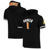 Shop Pro Standard Devin Booker Black Phoenix Suns Name & Number Short Sleeve Pullover Hoodie
