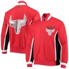 Mitchell & Ness Chicago Bulls Red  Hardwood Classics 75th Anniversary Authentic Warmup Full-snap Jack In Red
