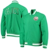 Mitchell & Ness Boston Celtics Kelly Green  Hardwood Classics 75th Anniversary Authentic Warmup Full- In Kelly Green