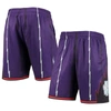 MITCHELL & NESS MITCHELL & NESS PURPLE TORONTO RAPTORS 1998 HARDWOOD CLASSICS 75TH ANNIVERSARY SWINGMAN SHORTS