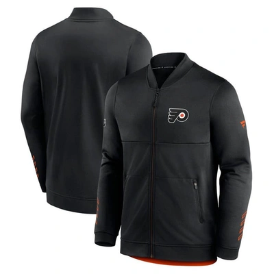 Fanatics Branded Black Philadelphia Flyers Locker Room Full-zip Jacket