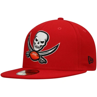 New Era Men's  Red Tampa Bay Buccaneers Elemental 59fifty Fitted Hat