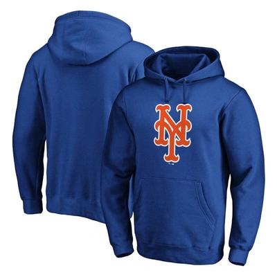 Fanatics Branded Royal New York Mets Official Logo Fitted Pullover Hoodie