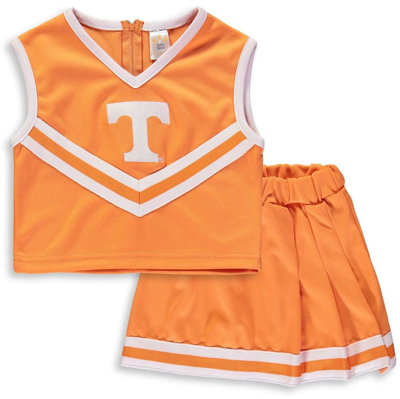 Little King Kids' Girls Youth Tennessee Orange Tennessee Volunteers Two-piece Cheer Set