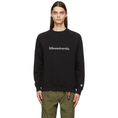 Billionaire Boys Club Logo-embroidered Relaxed-fit Cotton-jersey Sweatshirt In Black