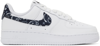 Nike Air Force 1 Low '07 "black Paisley" Sneakers In White/black-white-wh