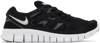 Nike Free Run 2 Black/white-dark Grey Dm9057-001 Women's In Black/white-dark Gre