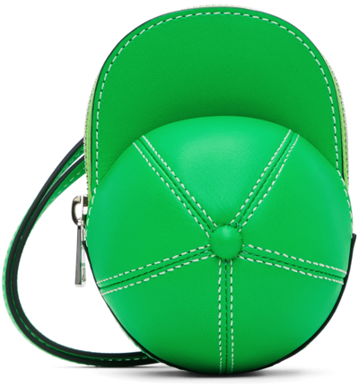 Jw Anderson Green Nano Cap Bag In 537 Green