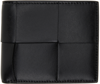 BOTTEGA VENETA BLACK INTRECCIATO BIFOLD WALLET