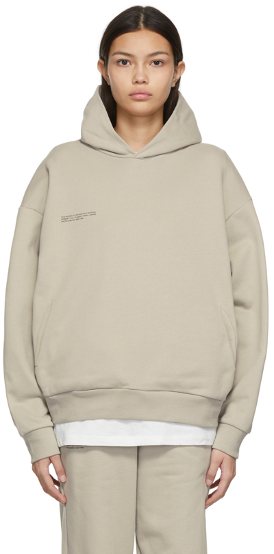 Pangaia Grey 365 Hoodie In Maitake Beige