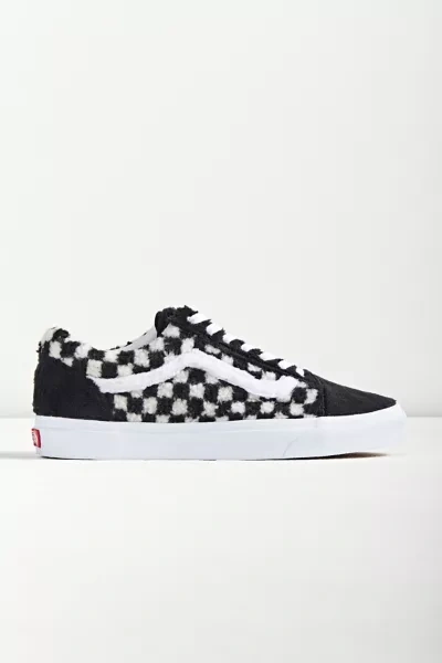 Vans Ua Og Old Skool Checkerboard Sneakers In Black