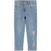Monnalisa Tweety Bird Denim Jeans Mommalisa Kids In Blue