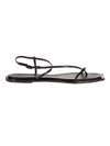 Studio Amelia Filament Squared Flat Flip Flops In Blk