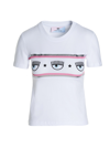 Chiara Ferragni Maxi Logomania Cotton T-shirt In White