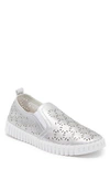 Ilse Jacobsen Tulip Perforated Slip-on Sneaker In Silver