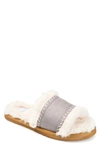 Journee Collection Mardie Faux Fur Slipper In Grey