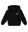 Balenciaga Black Hoodie In Organic Cotton With Logo Printed On The Chest