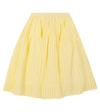 Paade Mode Alma Checked Seersucker Skirt In Alma Yellow
