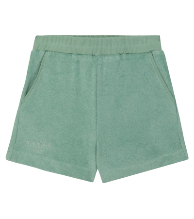 Paade Mode Kids' Terry Shorts In Green