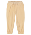 Paade Mode Velvet Jersey Sweatpants In Beige