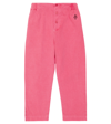 The Animals Observatory Camaleon Printed Cotton Pants In Pink