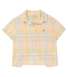 The Animals Observatory Kangaroo Checked Cotton Shirt In Pink