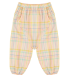 The Animals Observatory Buffalo Checked Cotton Pants In Pink