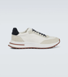 Loro Piana Weekend Walk Storm System® Suede-trimmed Shell Sneakers In White