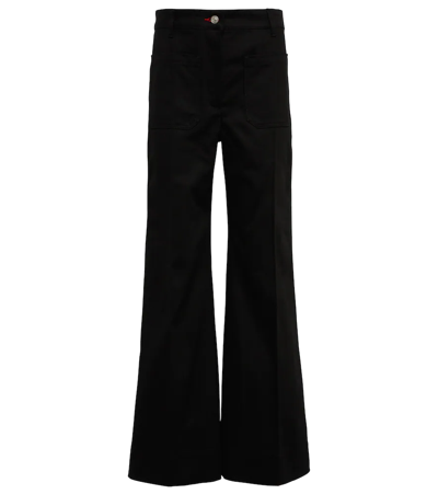 Victoria Beckham Women's Alina Rigid High-rise Wide-leg Jeans In Blue