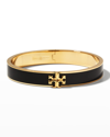 Tory Burch Kira Cuff Bracelet In Tory Gold Black