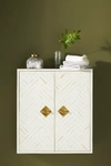 ANTHROPOLOGIE OPTICAL INLAY WALL CABINET