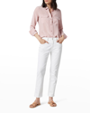 Equipment Slim Signature Solid Silk Shirt In Zephyr