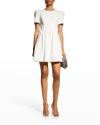 Black Halo Chadwick Mini Dress Porcelain 12 In Porcelain