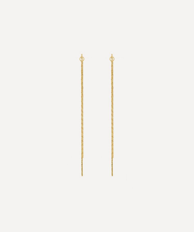 Anissa Kermiche Gold-plated Two Line Tassel Drop Earrings