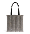 ALEXANDER WANG CRYSTAL-EMBELLISHED HEIRESS TOTE BAG