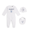 BALMAIN KIDS ALL-IN-ONE, HAT AND BIB SET (3-12 MONTHS)